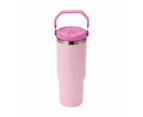 840ml Pink Tumbler with Top Handle - Anko