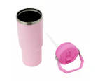 840ml Pink Tumbler with Top Handle - Anko