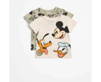 Baby Disney Mickey & Pals Organic Cotton Print T-shirt 2 Pack