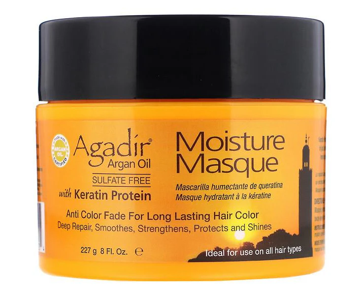 Agadir, Argan Oil, Moisture Masque with Keratin Protein, 8 fl oz (227 g)