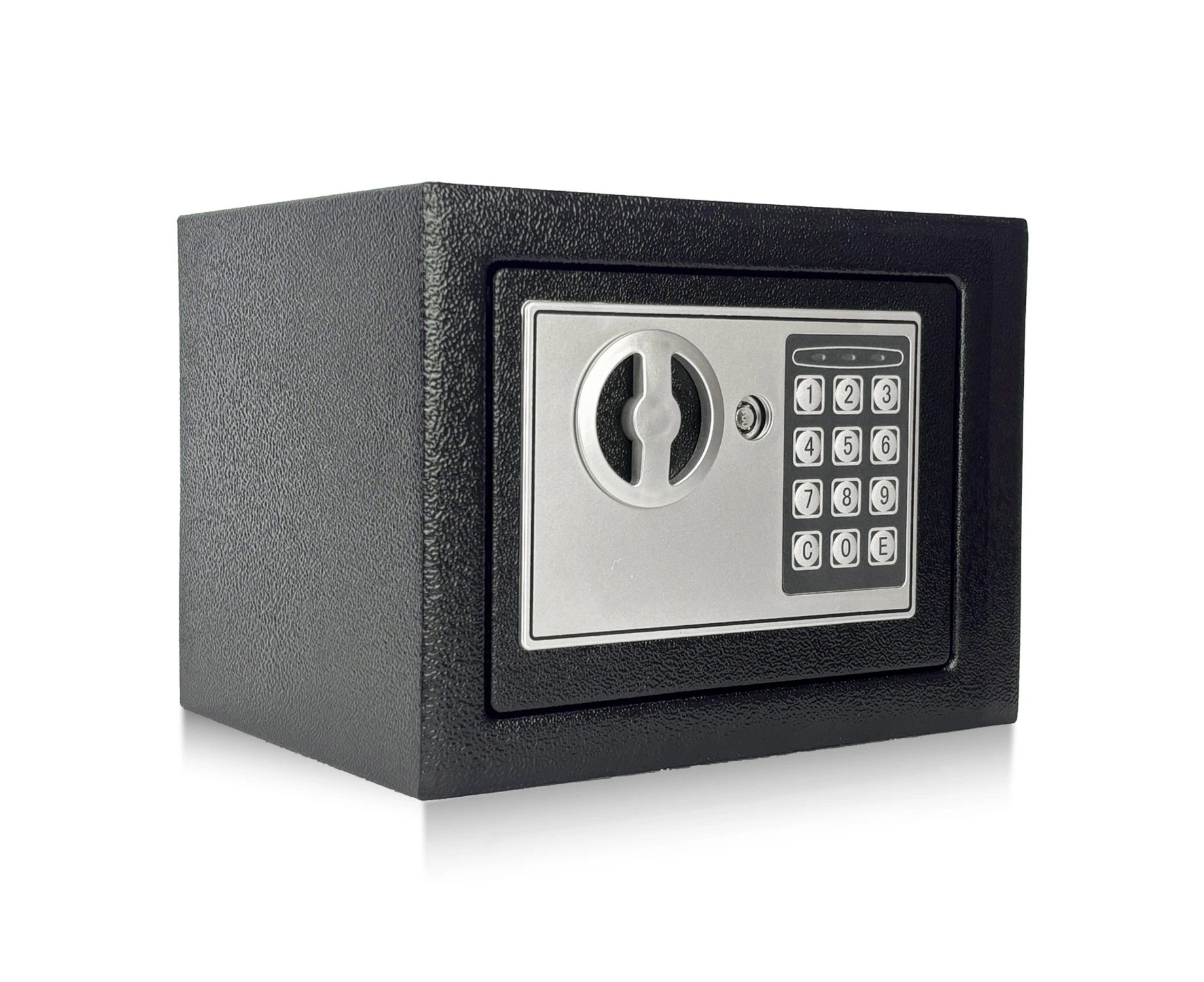 Money Safe Box Security Cash Boxes Fireproof Steel Key Lock Home Office 20L Black