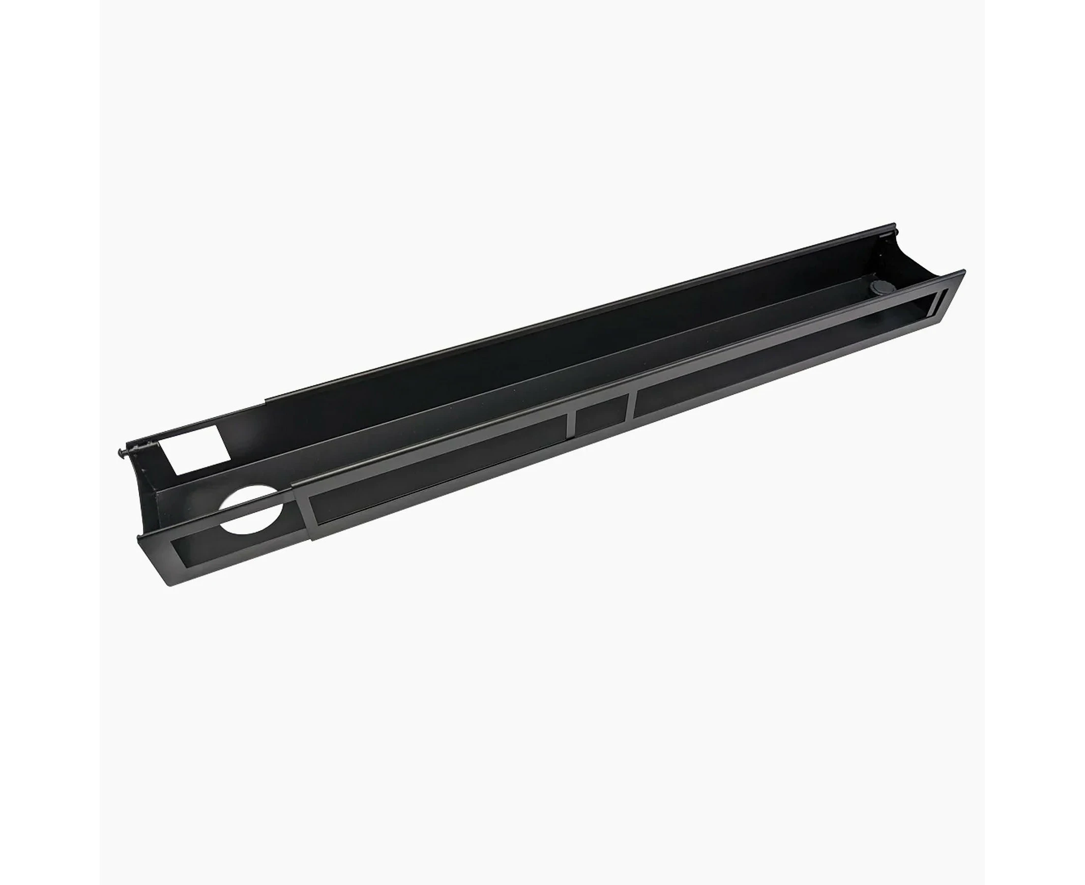 Desky Integrated Cable & Power Channel - Matte Black