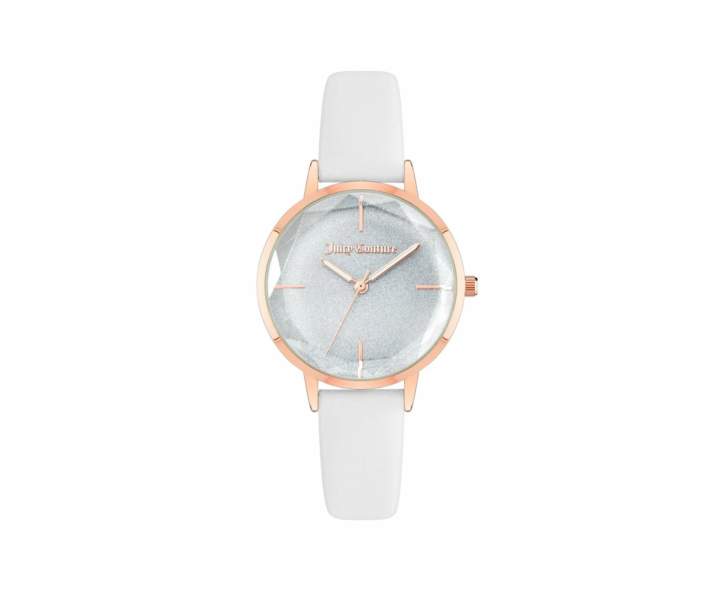 Rose Gold Fashion Womens Analog Watch with Leatherette Wristband One Size Women