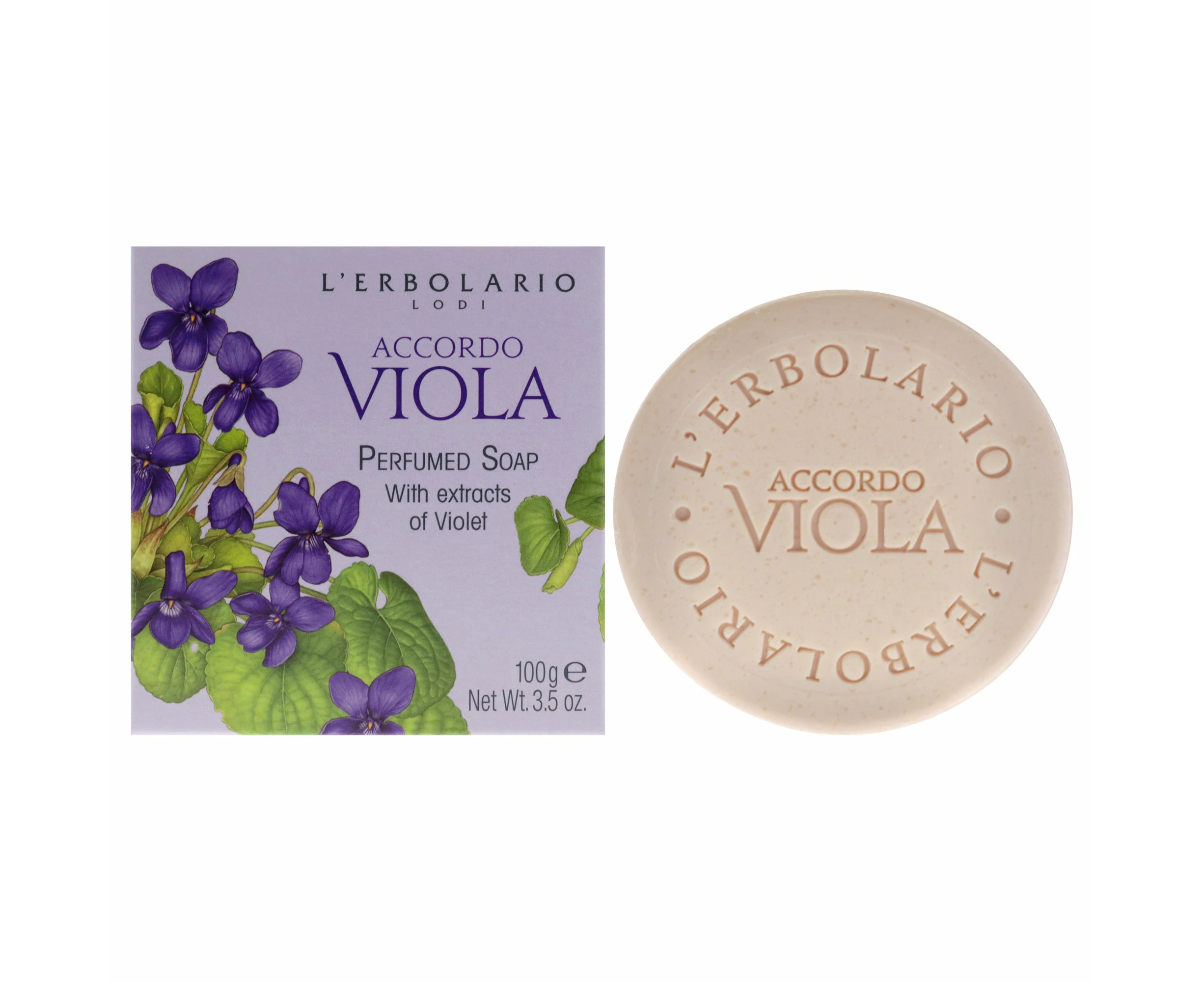 Perfumed Soap - Accordo Viola by LErbolario for Unisex - 3.5 oz Soap