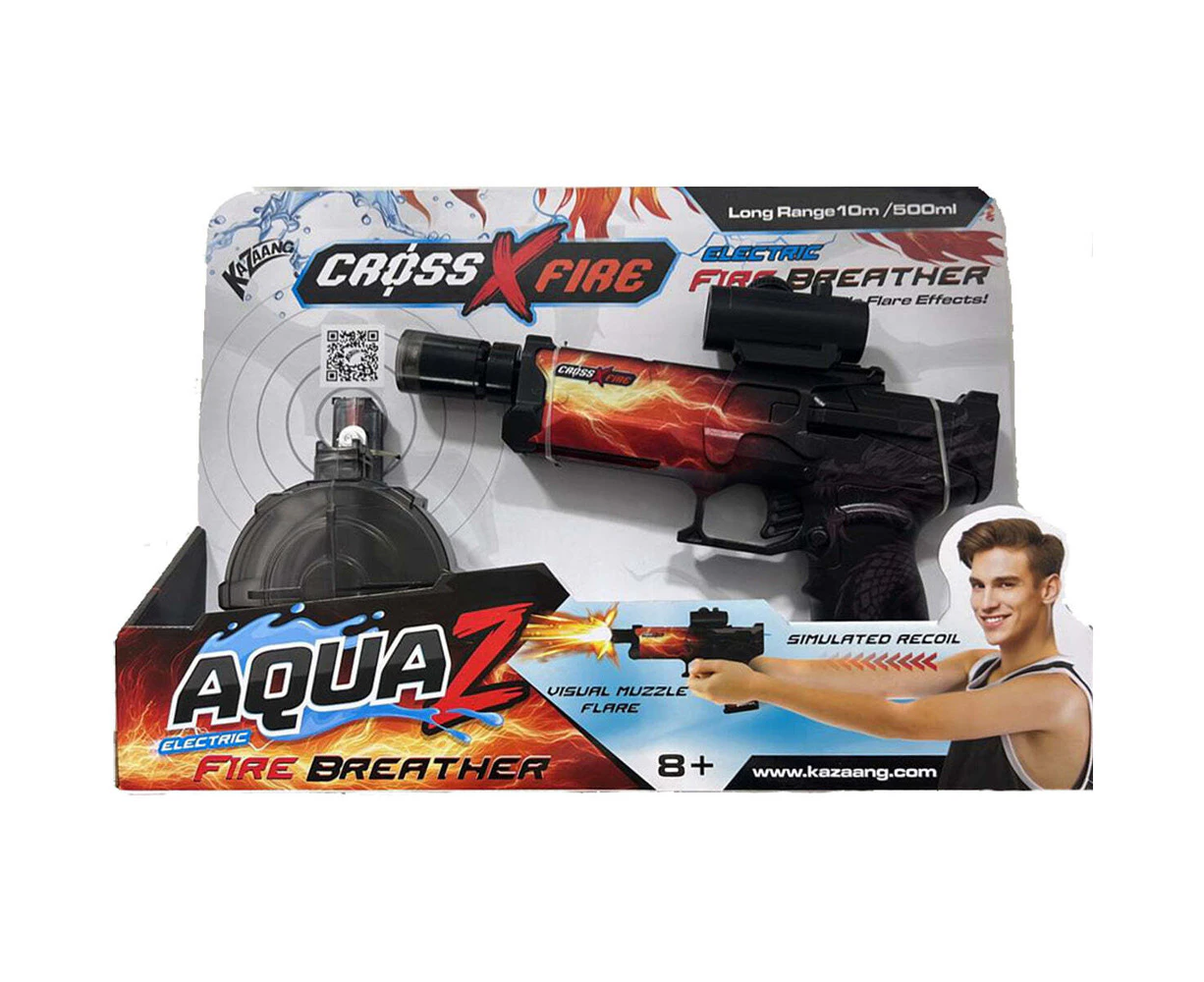 Kazaang CrossXFire AquaZ Electric Water Gun Kids/Child Toy Fire Breather 8y+