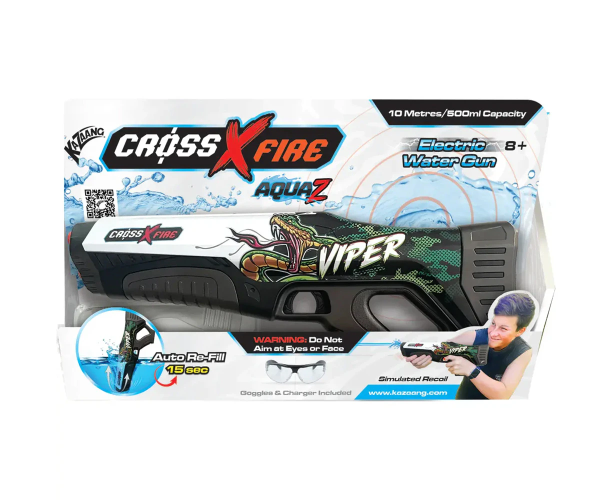 Kazaang CrossXFire AquaZ Electric Water Gun Kids/Children Play Toy Viper 8y+