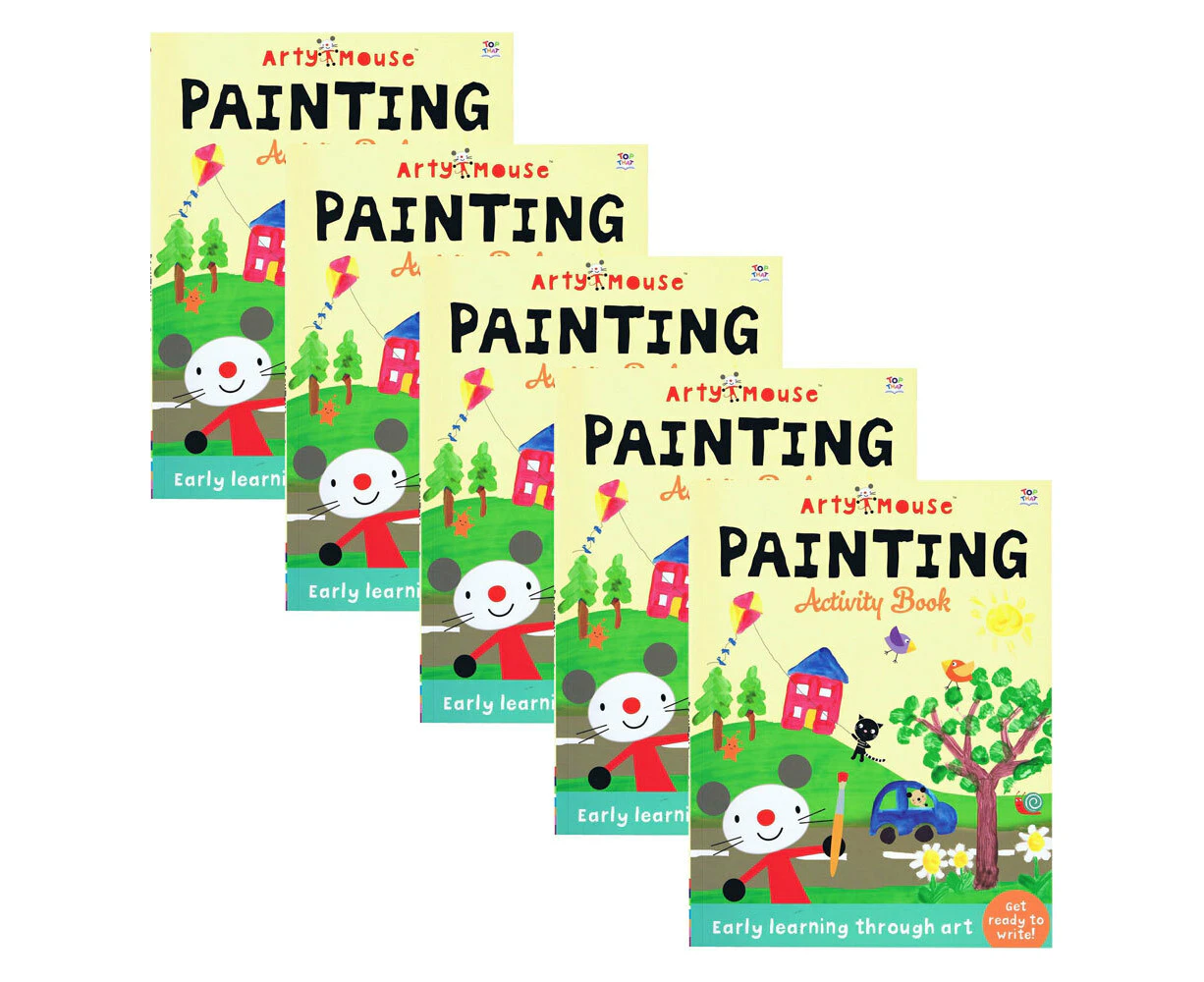 5x Imagine That Arty Mouse Painting Kids/Child Learning Craft/Activity Book 3y+