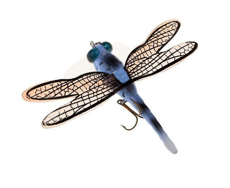 3xPopper Fishing Bait Life-like Dragonfly Floating Fly Fishing Flies Color F 002