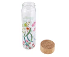 Maxwell & Williams 550mL Eucalyptus Bloom Glass Water Bottle