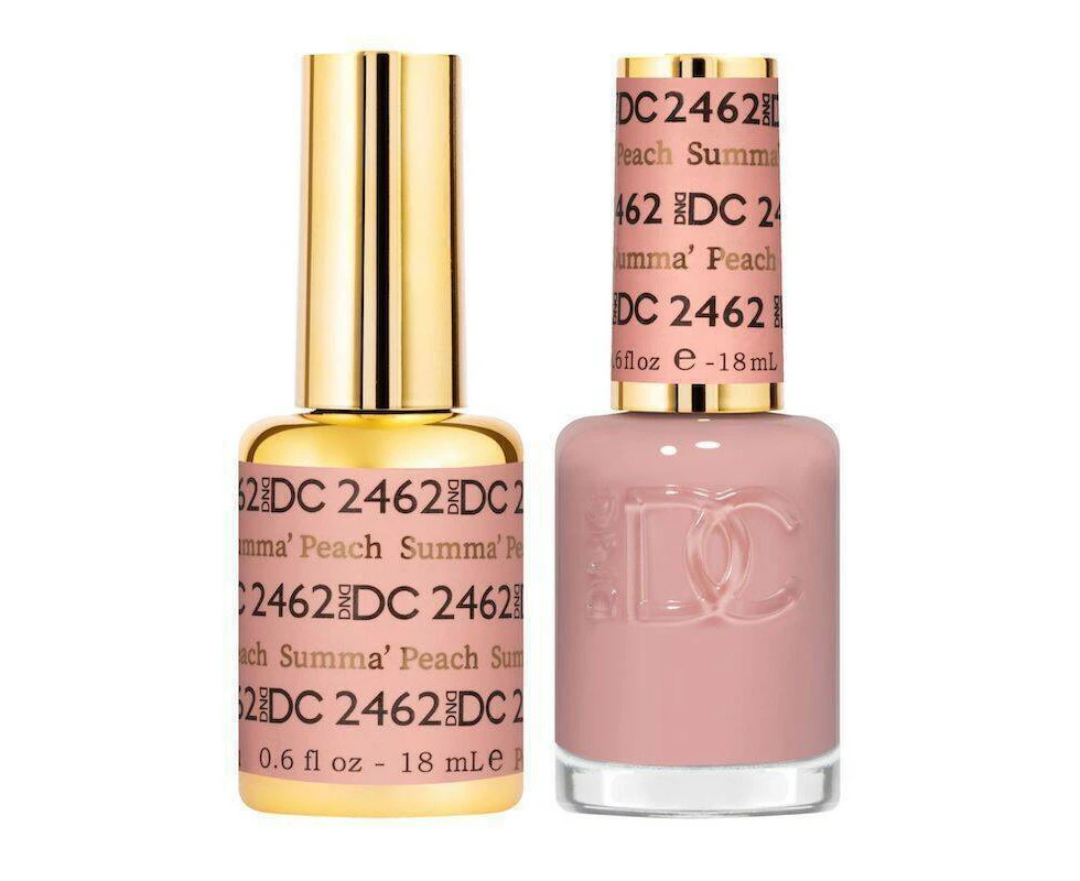 DND 2462 Summa Peach - DC Sheer Collection Gel & Lacquer Duo 18ml