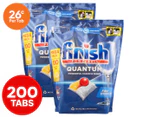 2 x 100pk Finish Powerball Quantum Dishwashing Tabs Lemon Sparkle