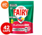 Fairy Platinum Plus Dishwashing Capsules Lemon 42pk