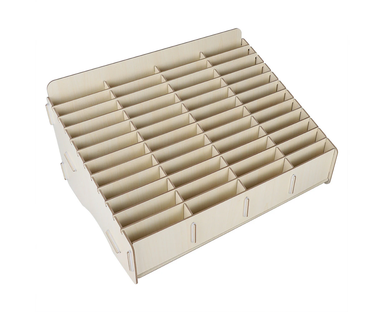 48 Cells Wooden Mobile Phone Management Storage Box Convenient Storing for Office/Living Room