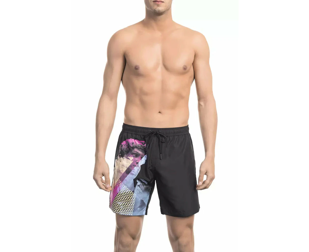 Bikkembergs Black Polyester Men Swim Short