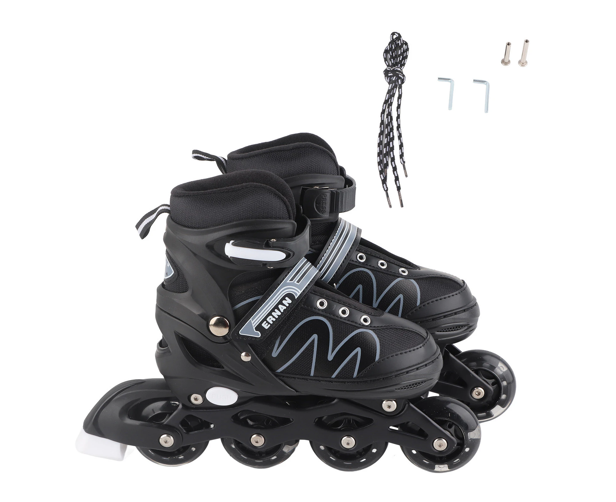 Men And Women Adjustable Inline Skates  Fitness Skates Roller Skates For Boys Girls Beginners