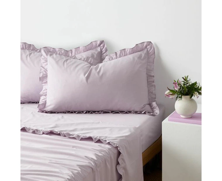 Target Ruffle Australian Cotton Flat Sheet