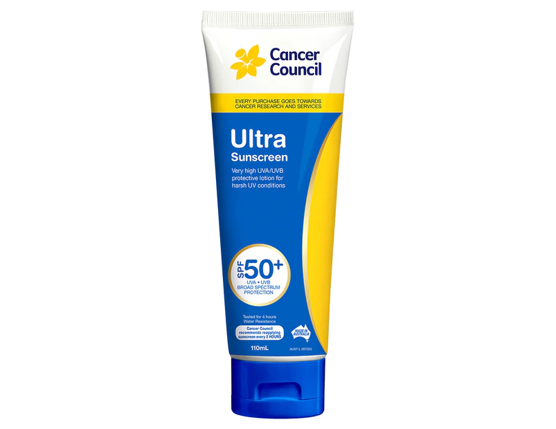 Cancer Council Ultra Sunscreen SPF 50+ 110mL