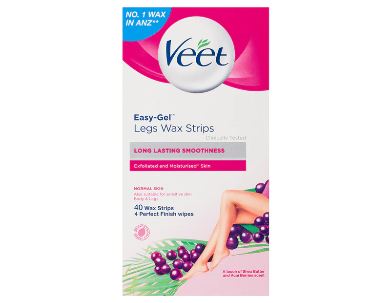 Veet EasyGrip Ready-to-Use Wax Strips 40