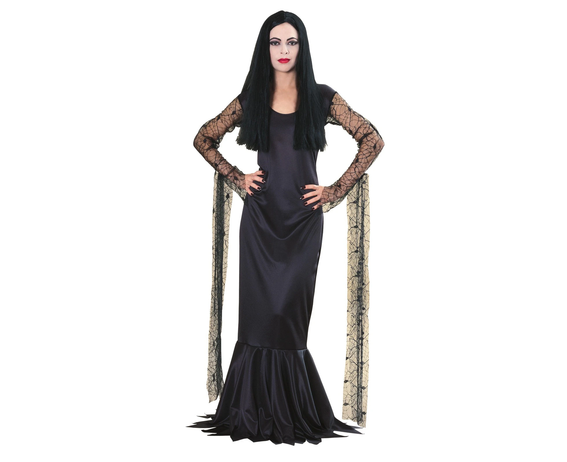 Rubies Morticia Addams Womens Dress Up Spooky Halloween Party Costume Size M