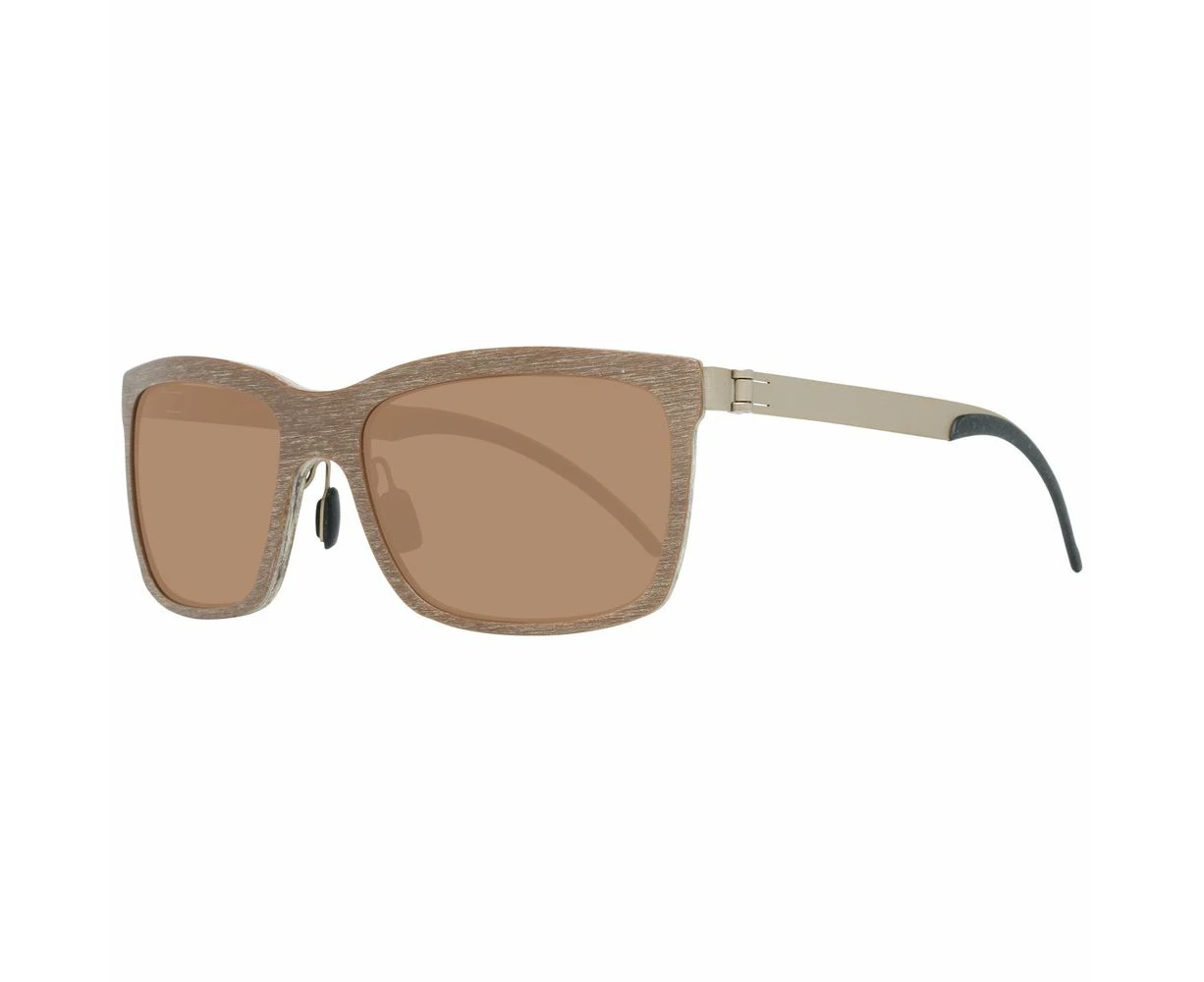 Mercedes Benz Brown Metal Sunglasses