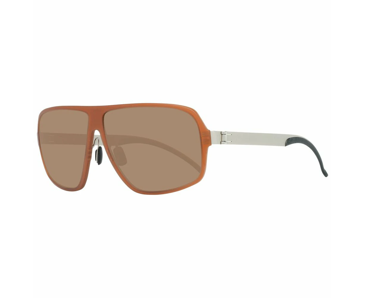 Mercedes Benz Brown Metal Sunglasses