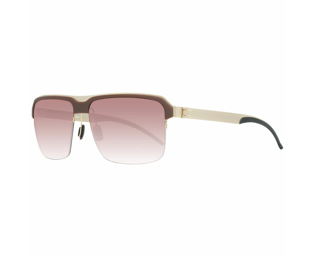 Mercedes Benz Brown Metal Sunglasses