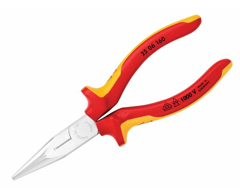 Knipex - VDE Snipe Nose Side Cutting Pliers (Radio) 160mm