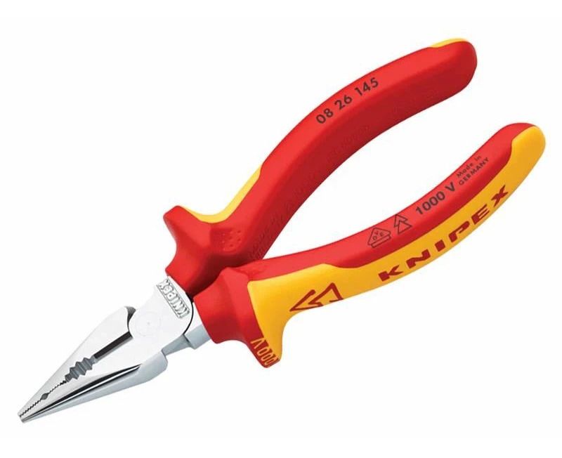 Knipex - VDE High Leverage Needle Nose Pliers 145mm