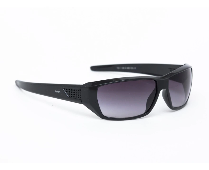 Toscani Designer Sunglasses - Sport Wayfarer Black