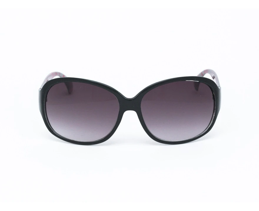 JIKO Women's Black Round Oversized Sunglasses