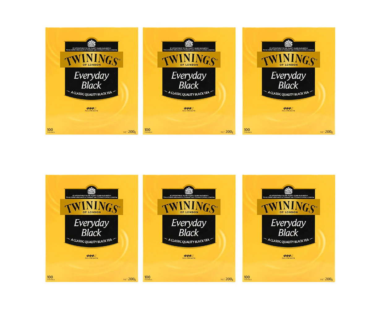 600pc Twinings Everyday Black Tea Leaves Individual Teabags Sachets Hot Drink