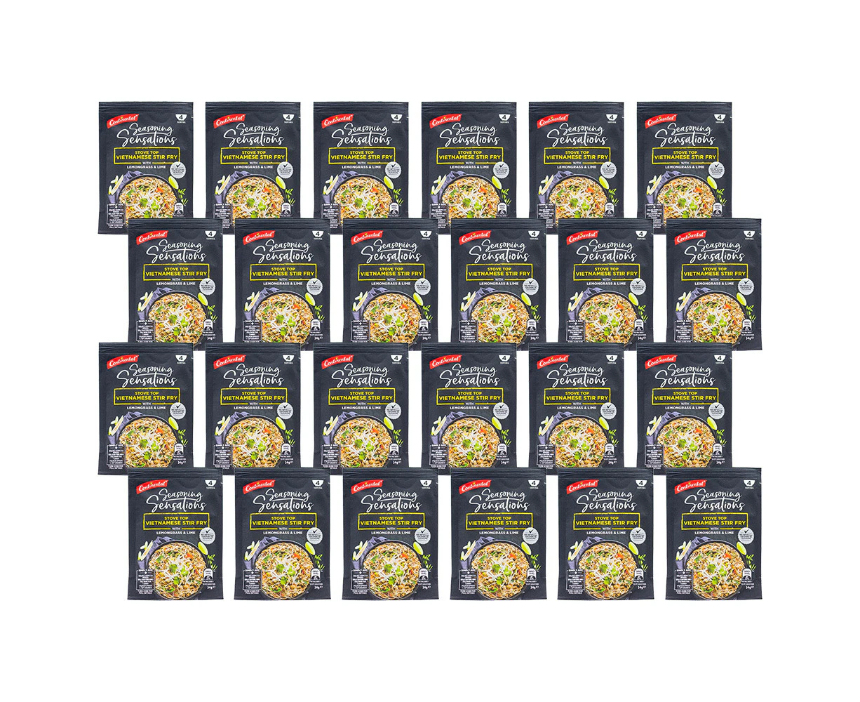 24x Continental 34g Vietnamese Stir Fry w/ Lemongrass & Lime Recipe Seasoning