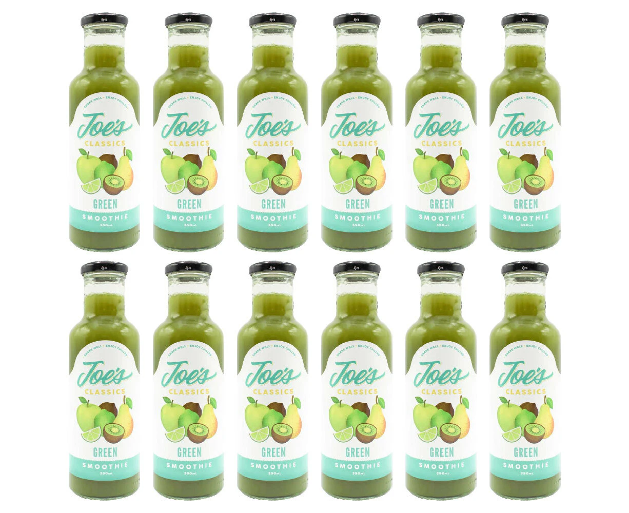 12x Joe's Classic 350ml Green Smoothie Healthy Fruit Veggies Bottled Beverage