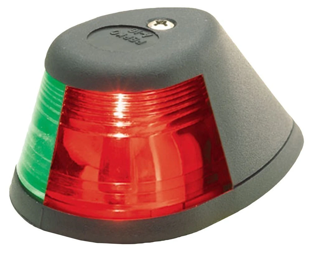 Perko Horizontal Mount Bi-Colour Navigation Light Black 12v 10w