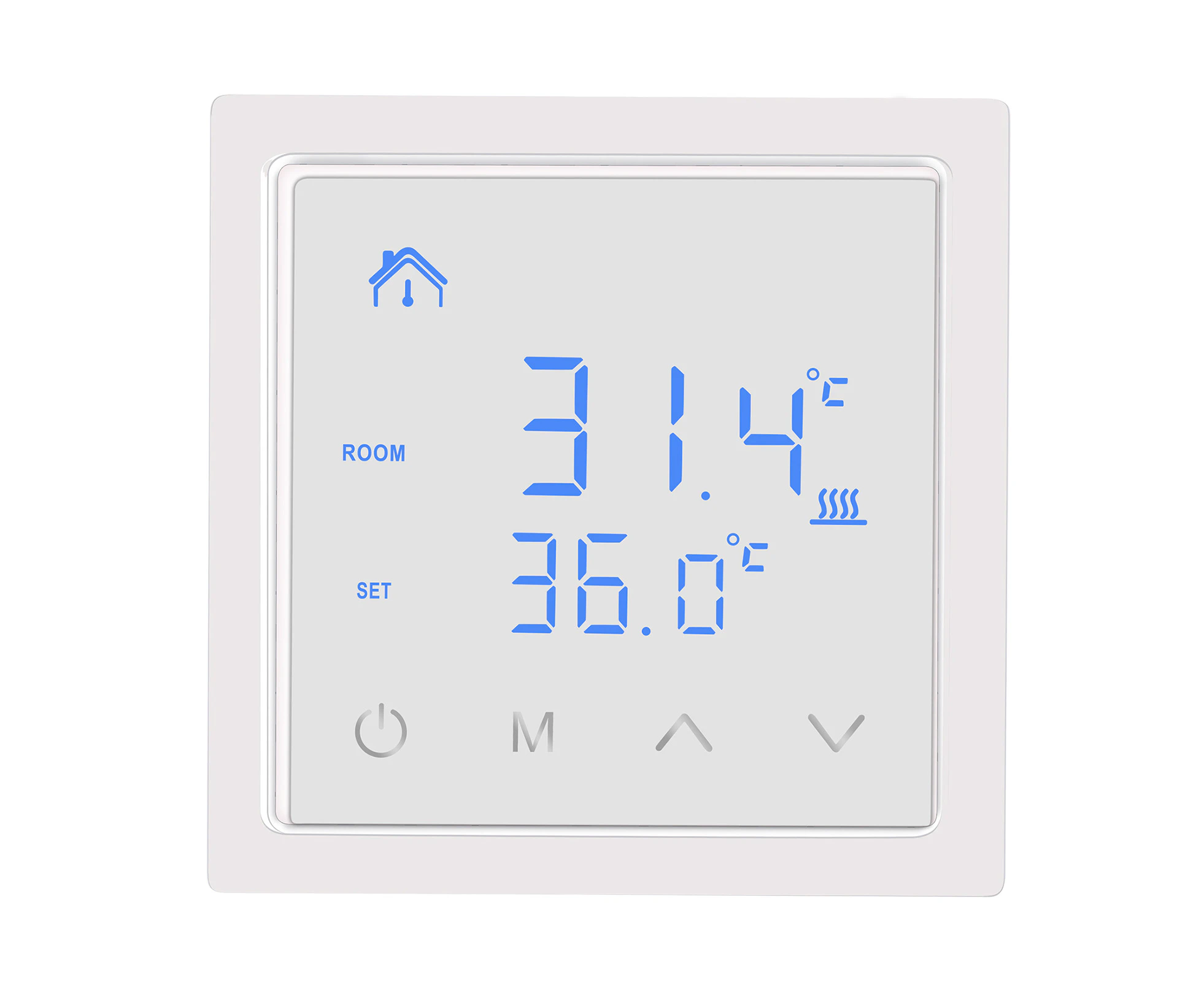 Smart Thermostat 16A Floor Heating Temperature Controller with LED Touch Screen 85-265V Electric Heating Control