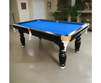 Eeeza 8FT Black Frame Slate Billiard Pool Table With Full Accessories - Green