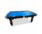 Eeeza 8FT Black Frame Slate Billiard Pool Table With Full Accessories - Green