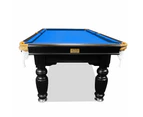 Eeeza 8FT Black Frame Slate Billiard Pool Table With Full Accessories - Green