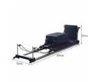 Eeeza Foldable Carbon Steel Pilates Reformer - black