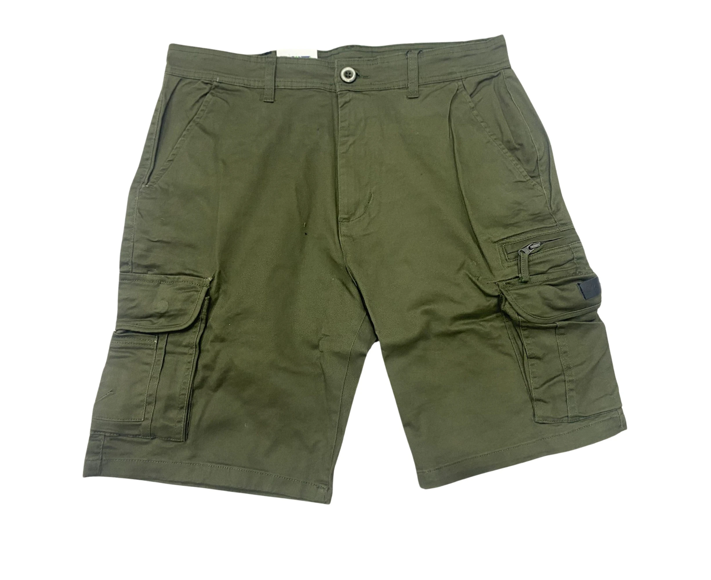 Zay Workwear Cargo Shorts Original Cotton Multi Pockets Mens Comfort pants-Olive