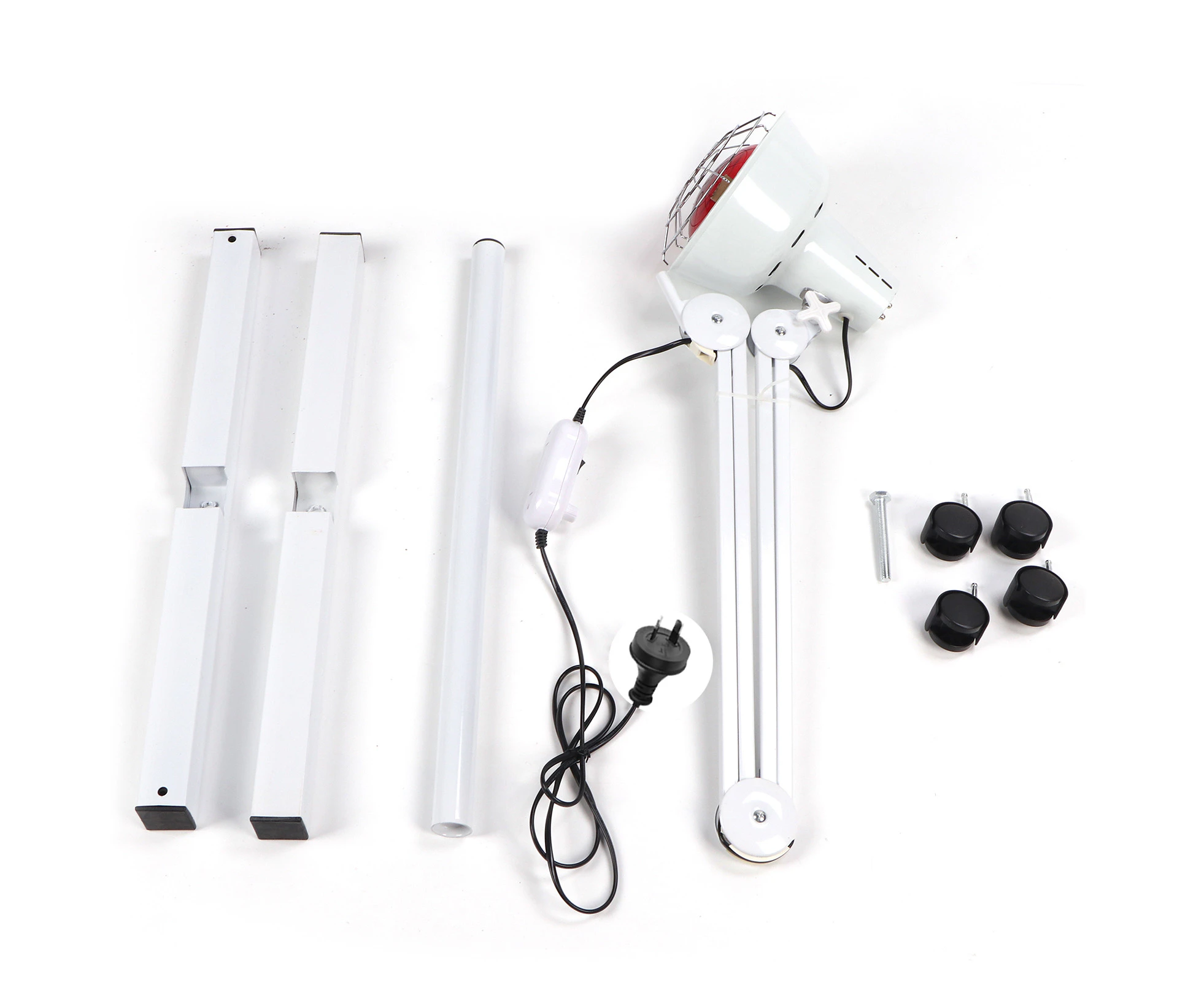 275W Infrared Heating Therapy Lamp Floor Stand Muscle Pain Relief Skin Care Light