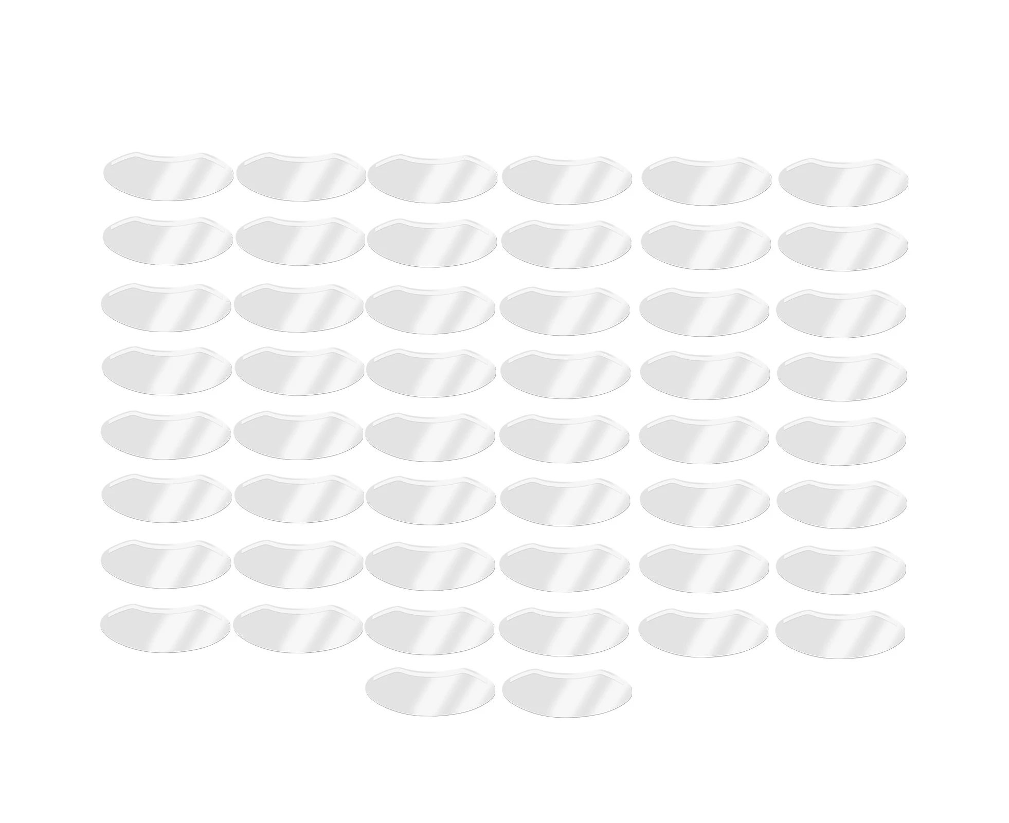 50pcs Disposable Face Visors Transparent Protective Shower Visors for Eyeliner Eyebrow Tattooing Eyelash Extension Hair Spray