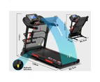 BLACK LORD Treadmill Electric Auto Incline Running Machine Home Gym Fitness