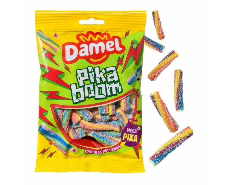 Damel Pika Boom Sour Filled Twists 135g