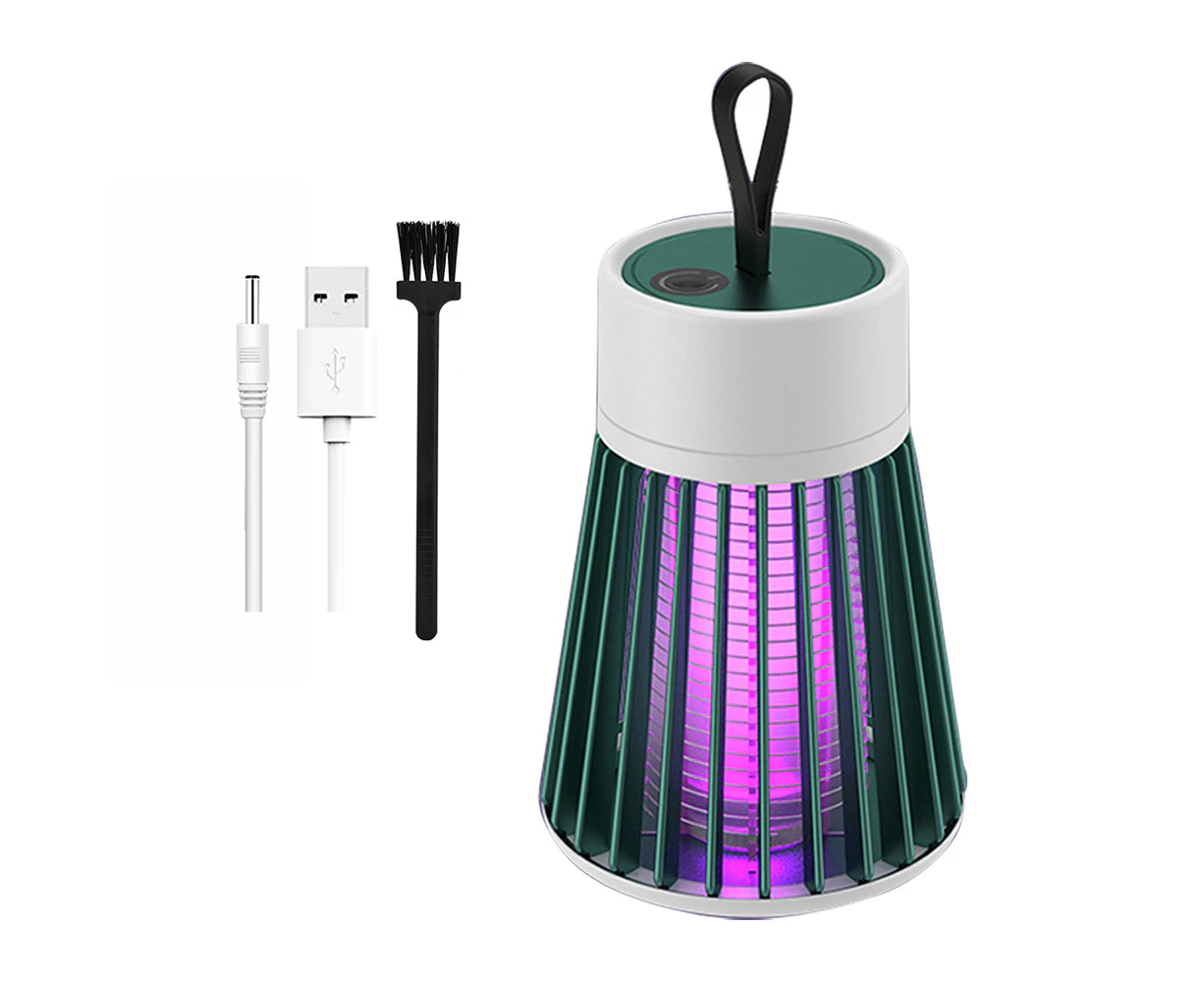 Rechargeable Electric Mosquito Killer Lamp Insect Catcher Fly Bug Zapper Trap LED UV Mozzie Green