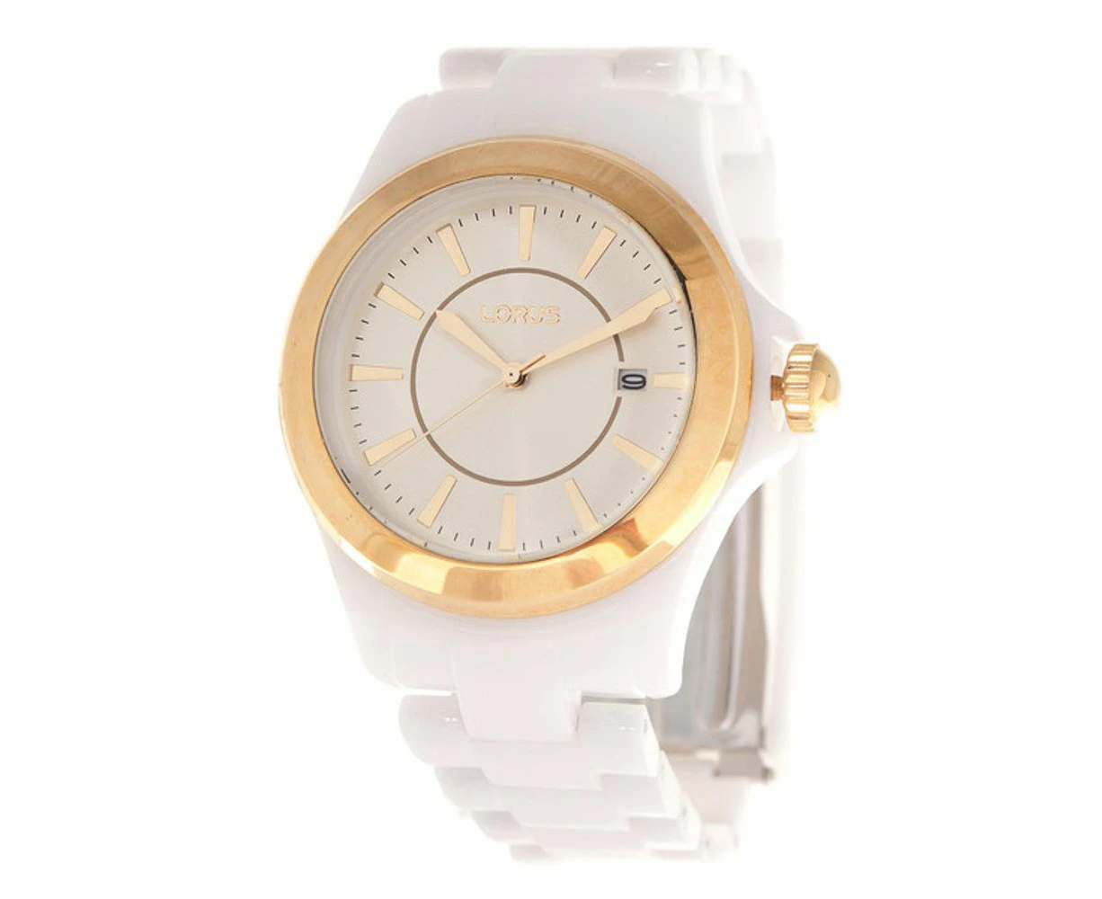 Lorus White Plastic Watch