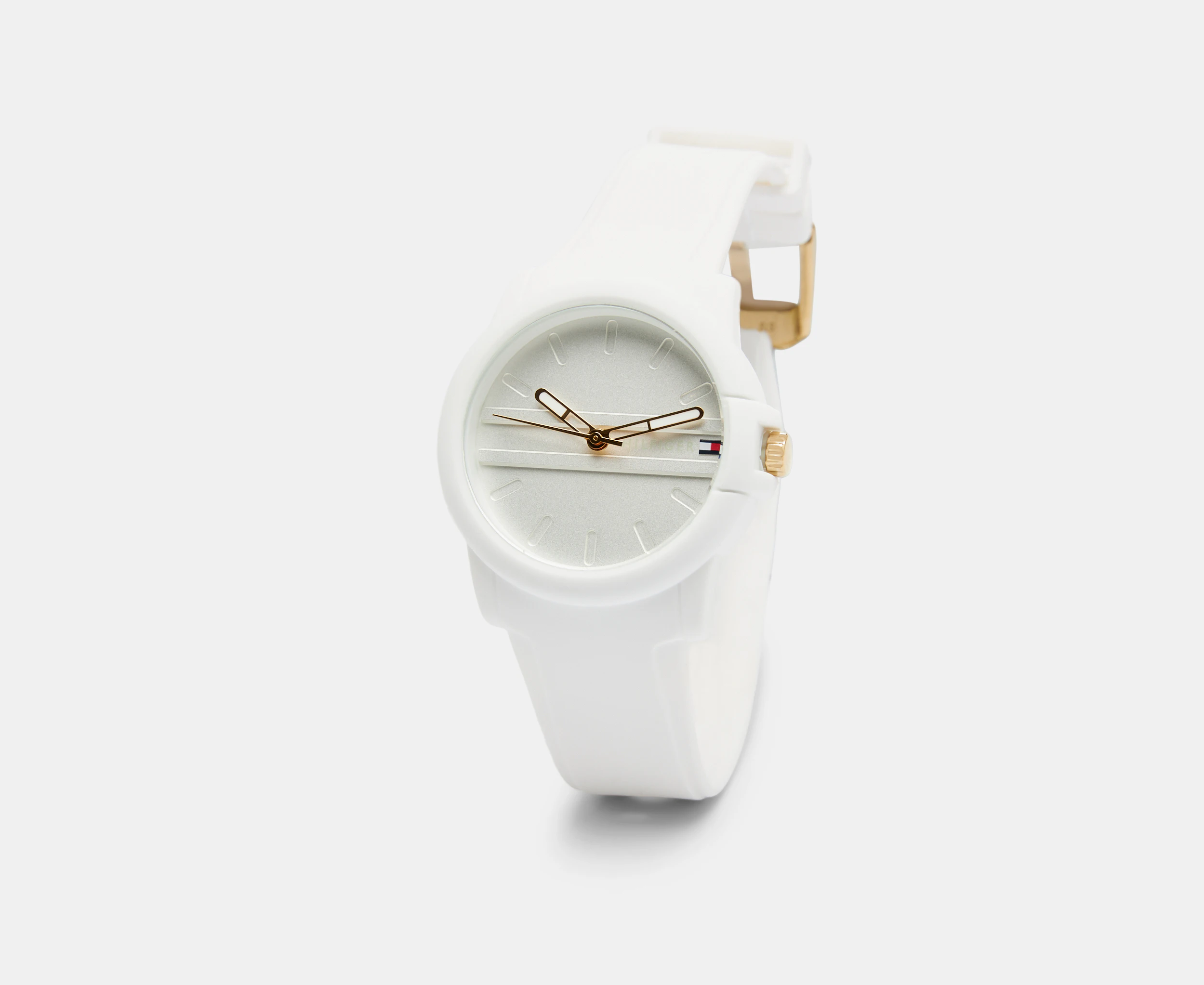 Tommy Hilfiger Women's 36mm Simone Silicone Watch - White