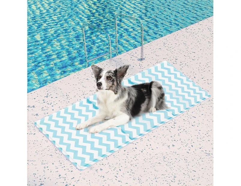 Pawz Pet Cooling Mat Dog Cat Gel Non-Toxic Bed Puppy Self-cool Summer Ice Pad L