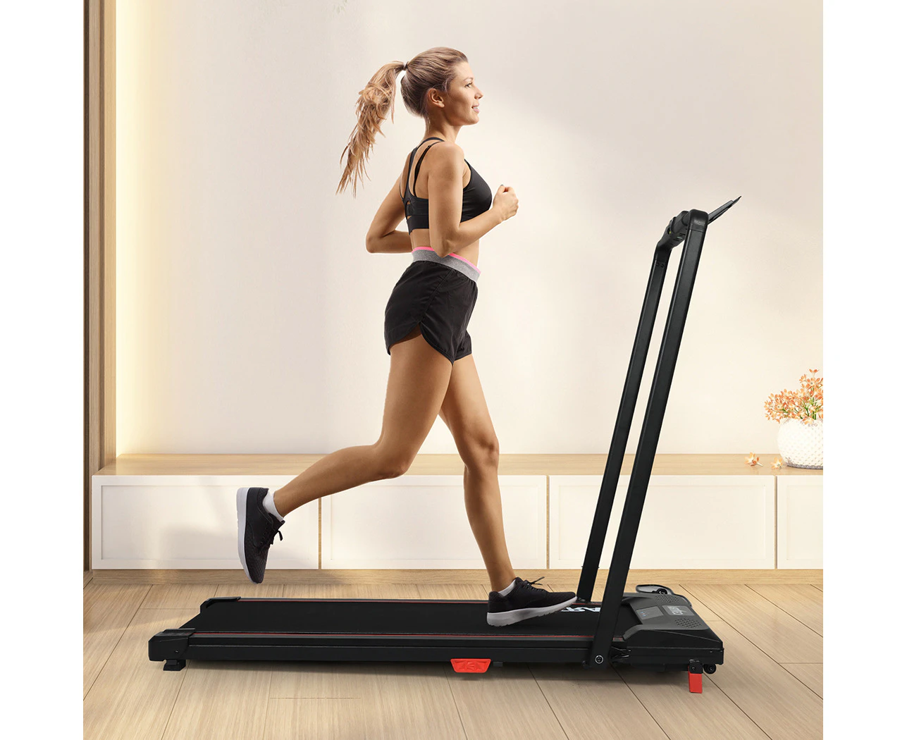 Centra Electric Treadmill Walking Pad Remote Control Foldable Handrail Fitness