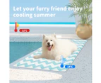 Pawz Pet Cooling Mat Dog Cat Gel Non-Toxic Bed Puppy Self-cool Summer Ice Pad L